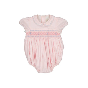 Charlotte Pink Smocked Romper