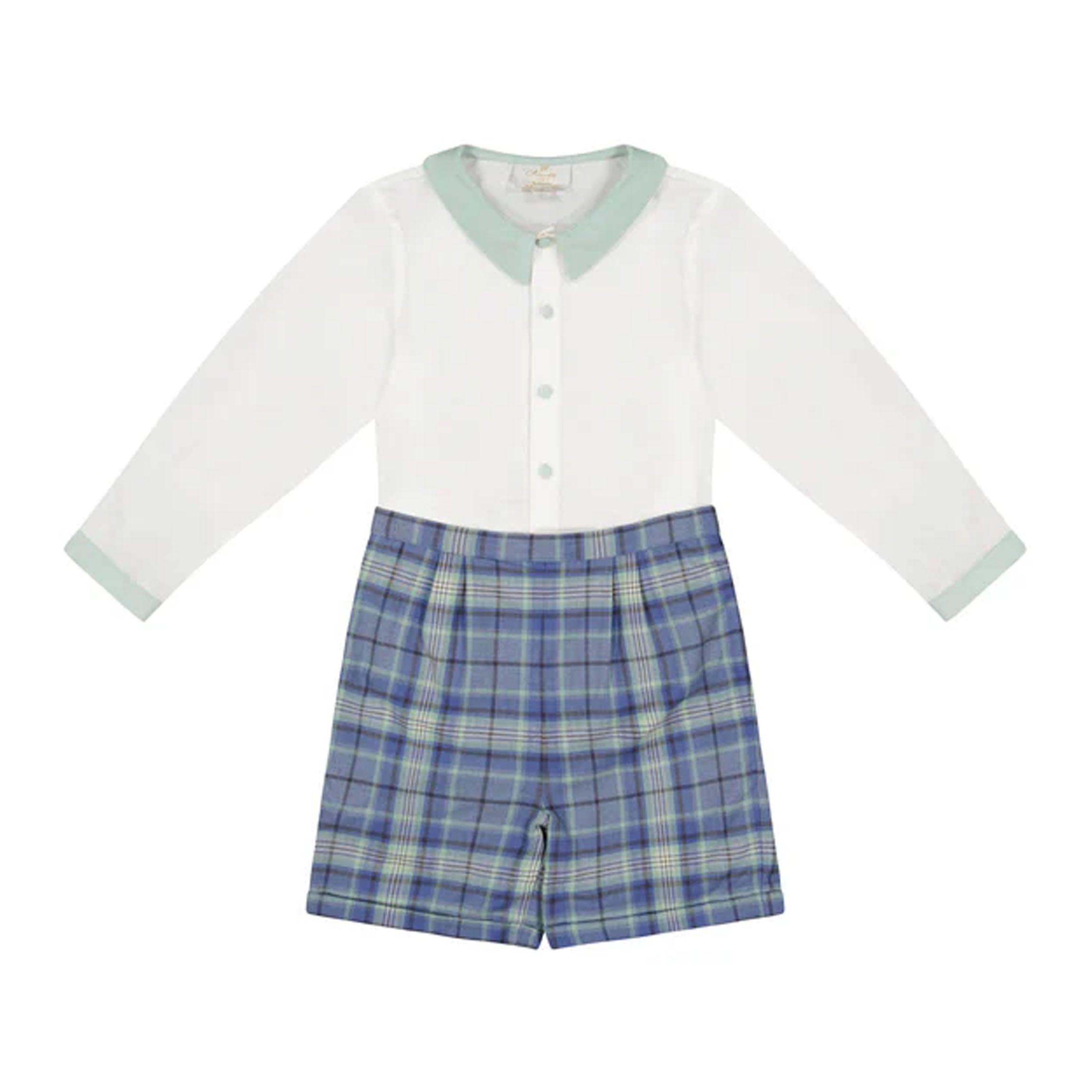 William Blue Tartan Dressy Set
