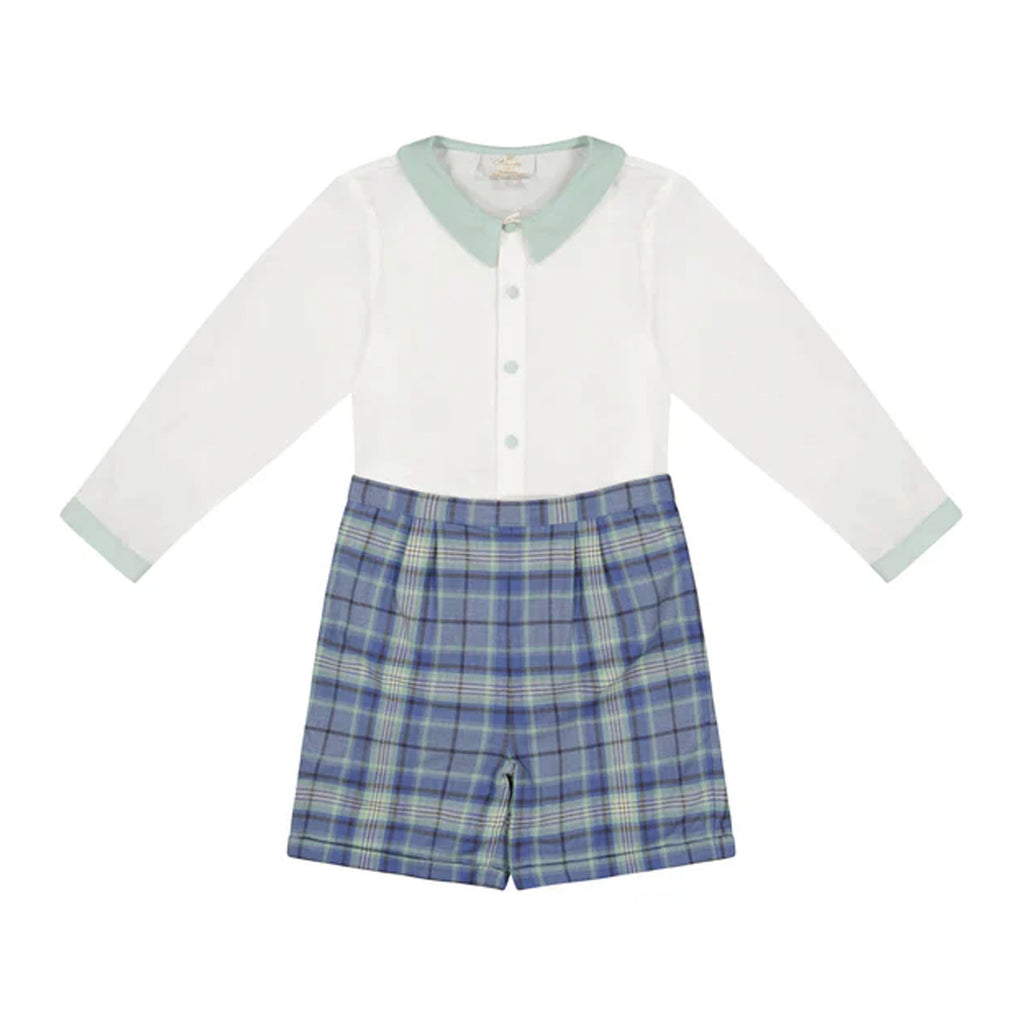 William Blue Tartan Dressy Set