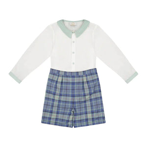 William Blue Tartan Dressy Set