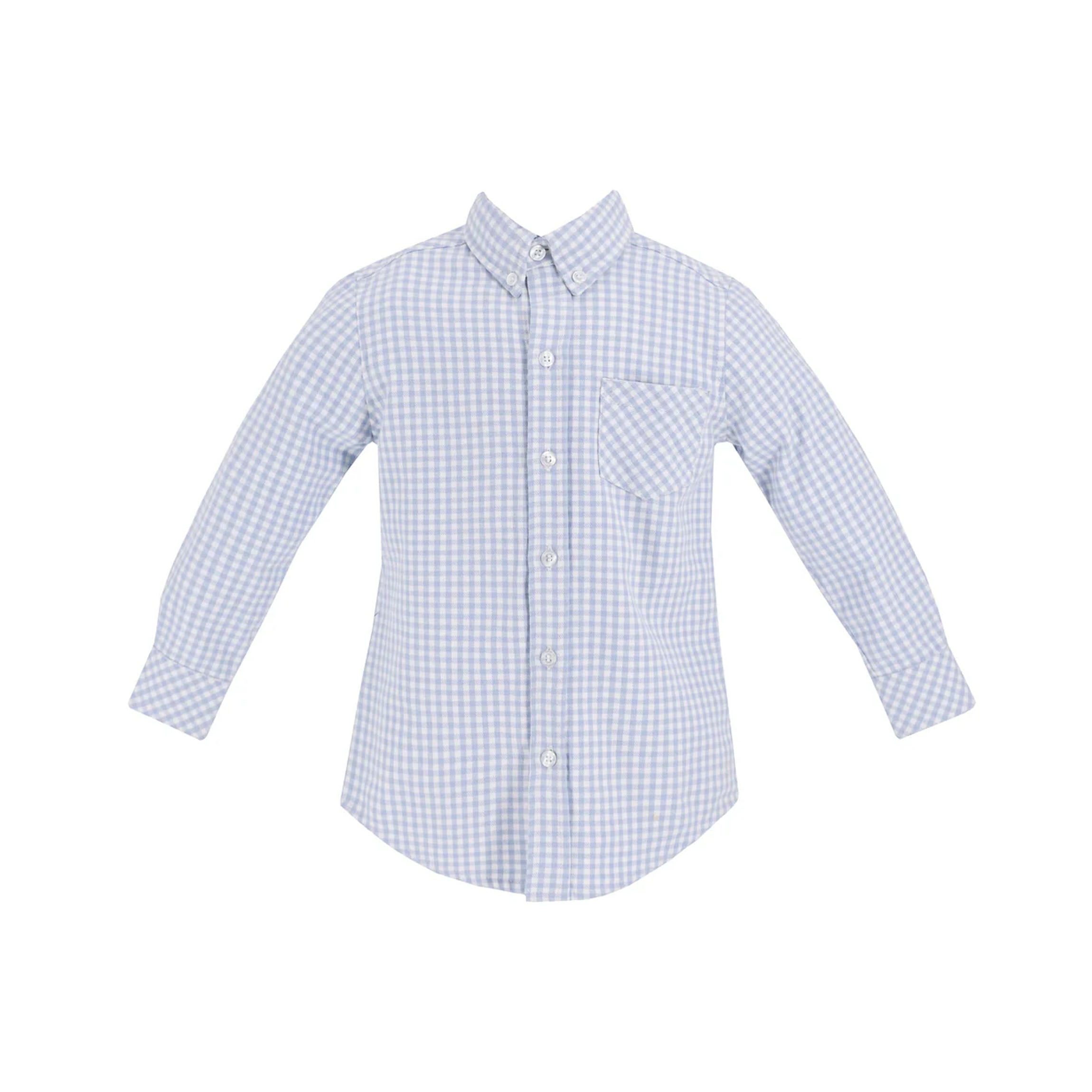 Walker Boy Button Down in Blue Gingham