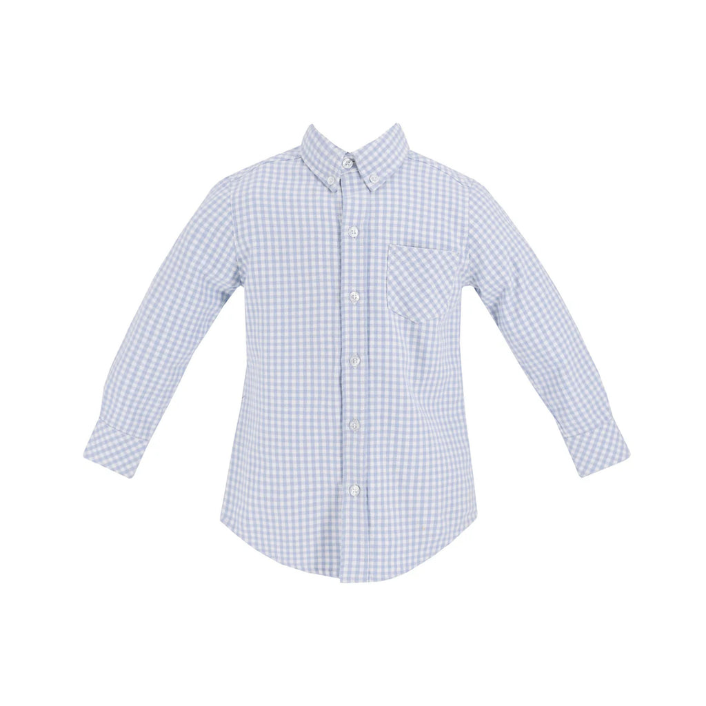 Walker Boy Button Down in Blue Gingham