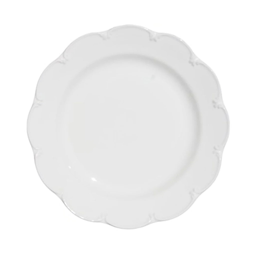 Smerlato Dinner Plates in White, Set of 6