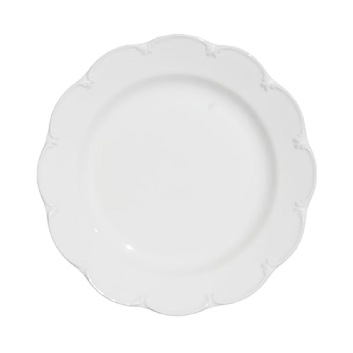 Smerlato Dinner Plates in White, Set of 6
