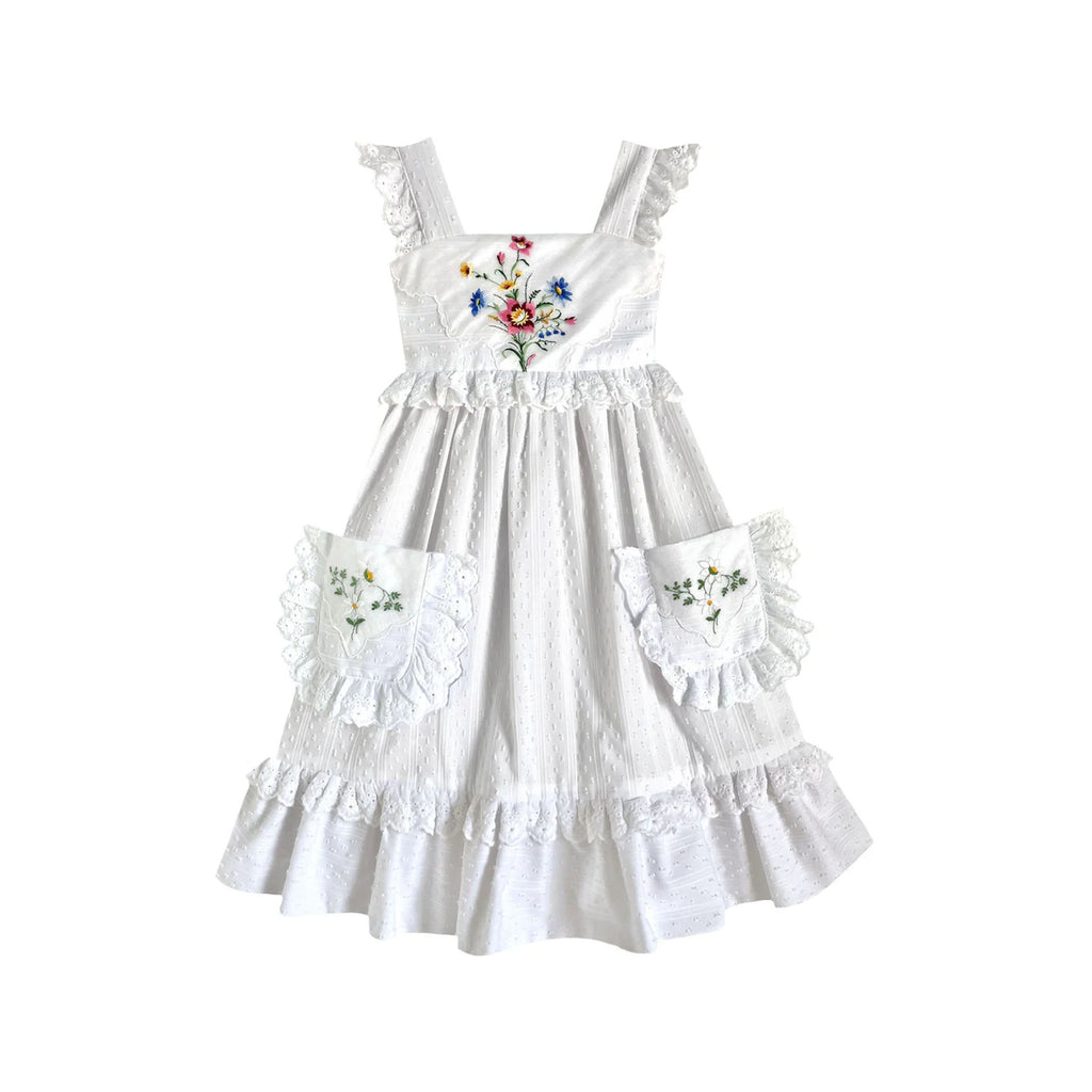 Heirloom Handkerchief Dress in Wildflower Bouquet, 6Y