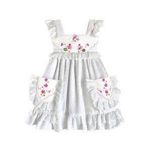 Heirloom Handkerchief Dress in Dancing Persian Violets, 2T