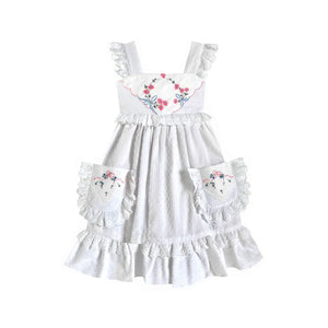 Heirloom Handkerchief Dress in Romantic Ribbons, 4T