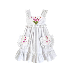 Heirloom Handkerchief Dress in Dancing Persian Violets, 4T