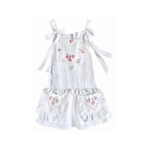 Heirloom Handkerchief Drop-Waist Dress in Dancing Pink Daisies, 4T