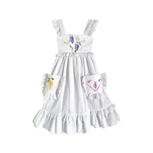 Heirloom Handkerchief Dress in Dancing Lilac Bunches, 8Y