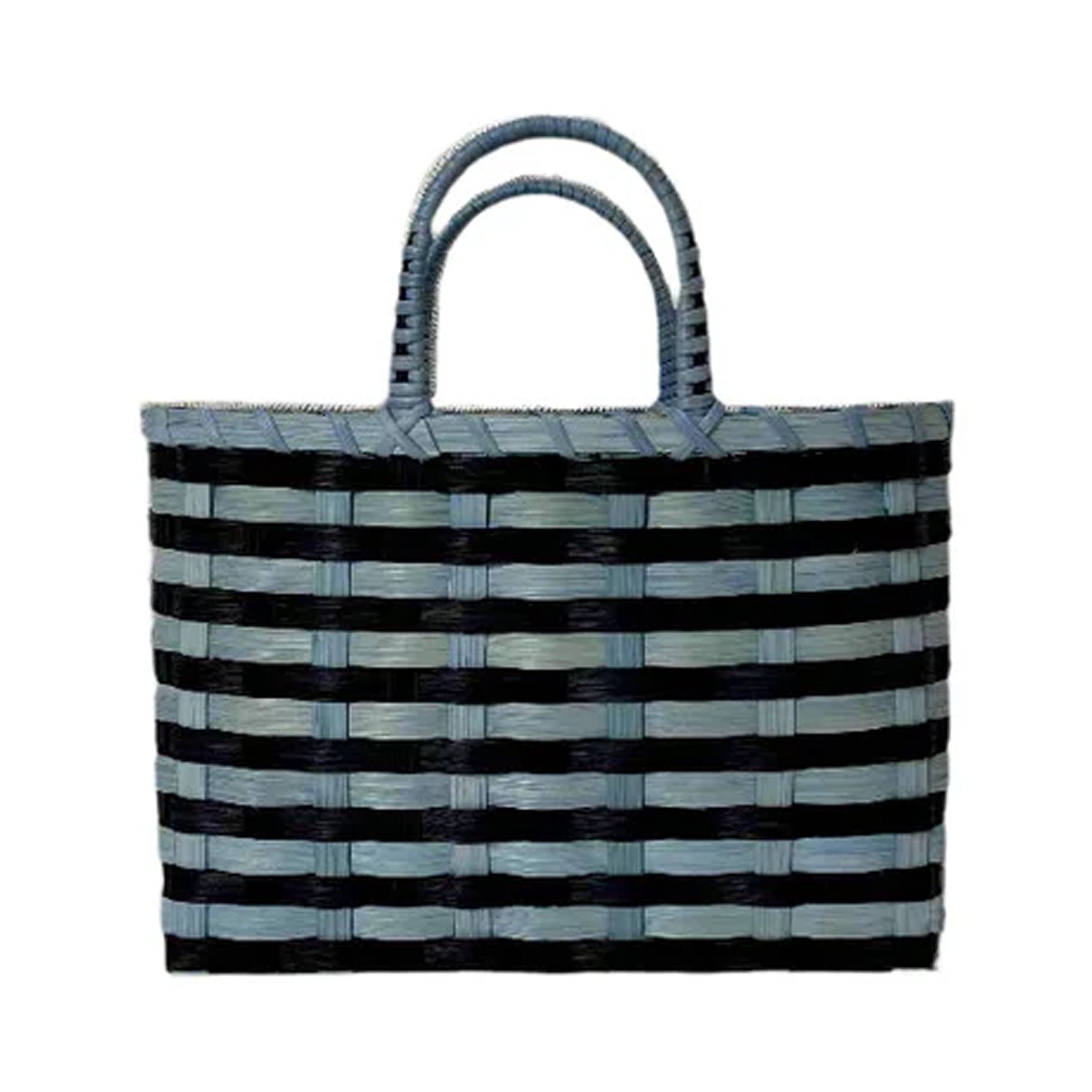 Retro-Travel Tote in Navy & French Blue