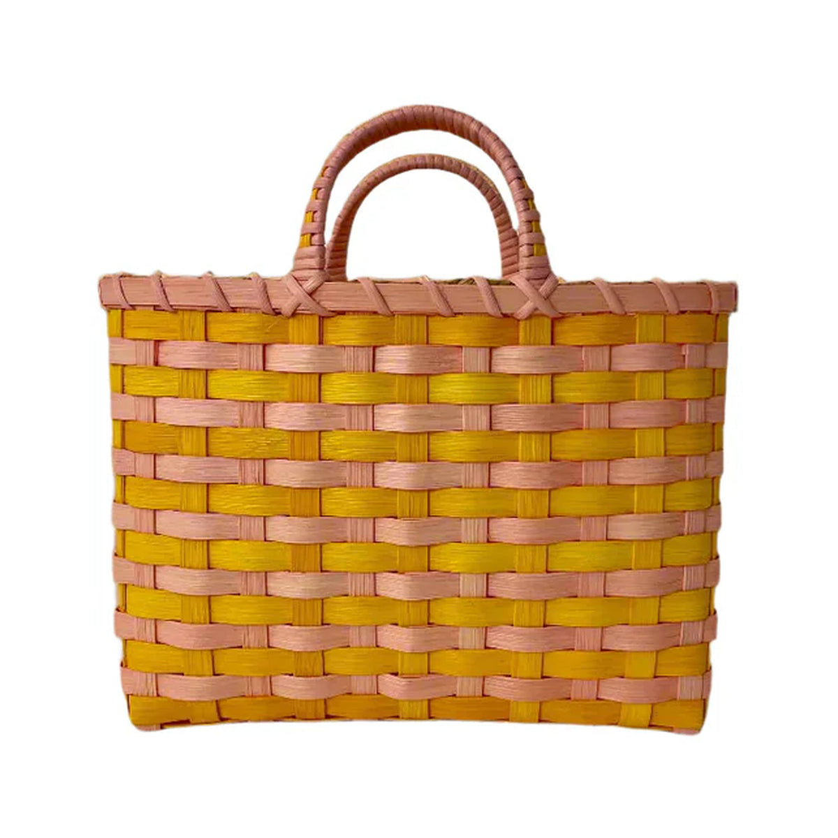 Retro-Travel Tote in Pink Lemonade