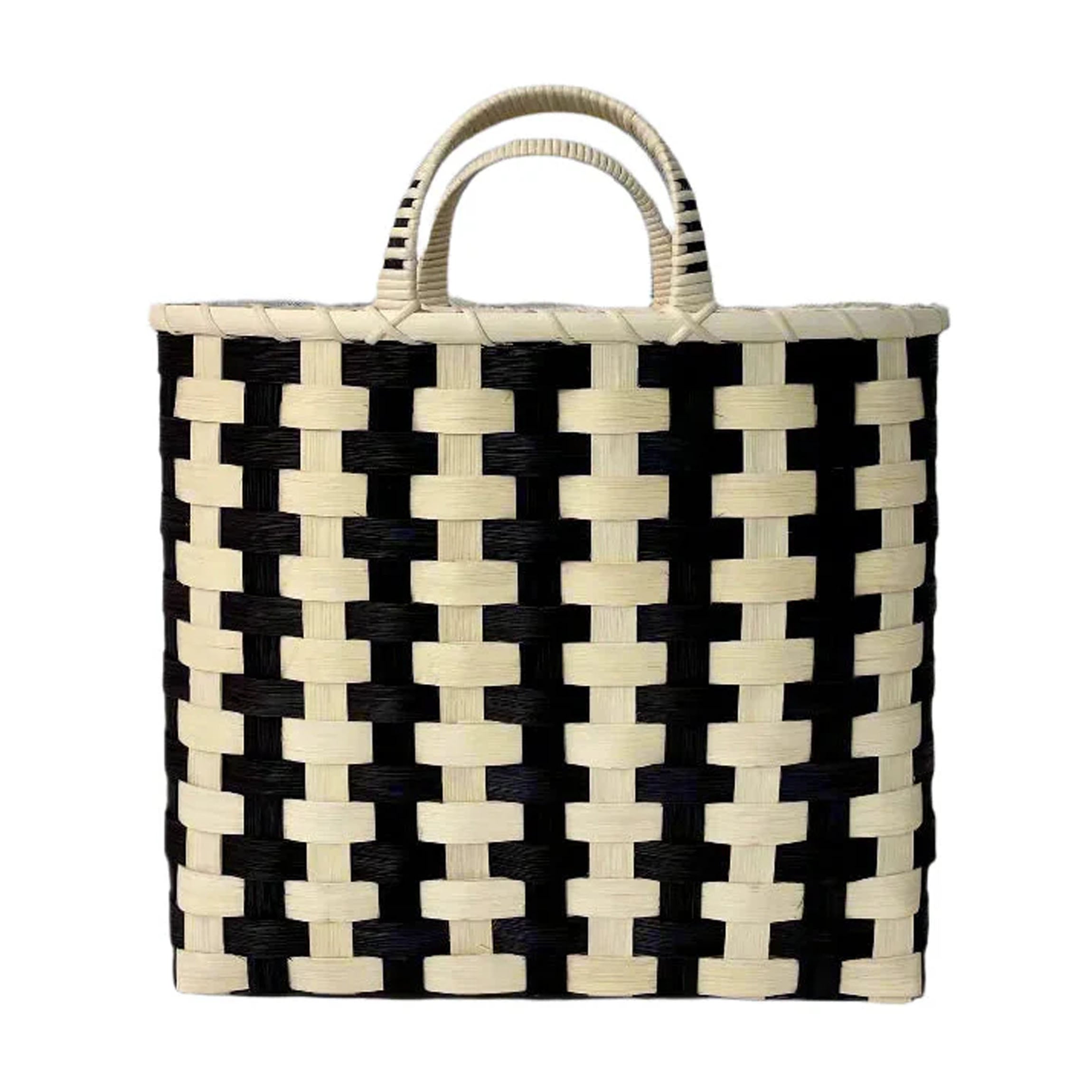 Striped Shopping Basket