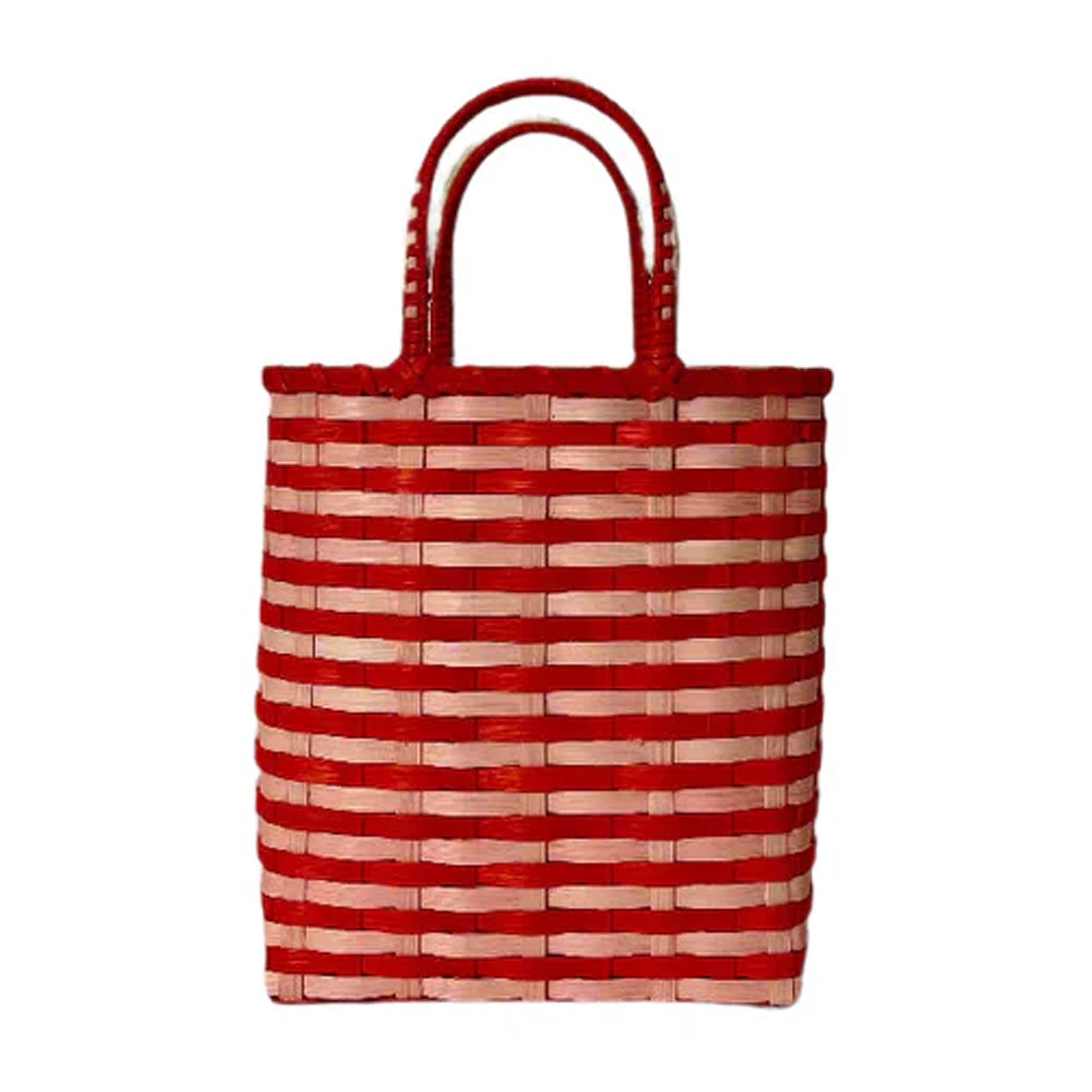 Retro-Travel Bucket in Tiger Lily & Scarlet