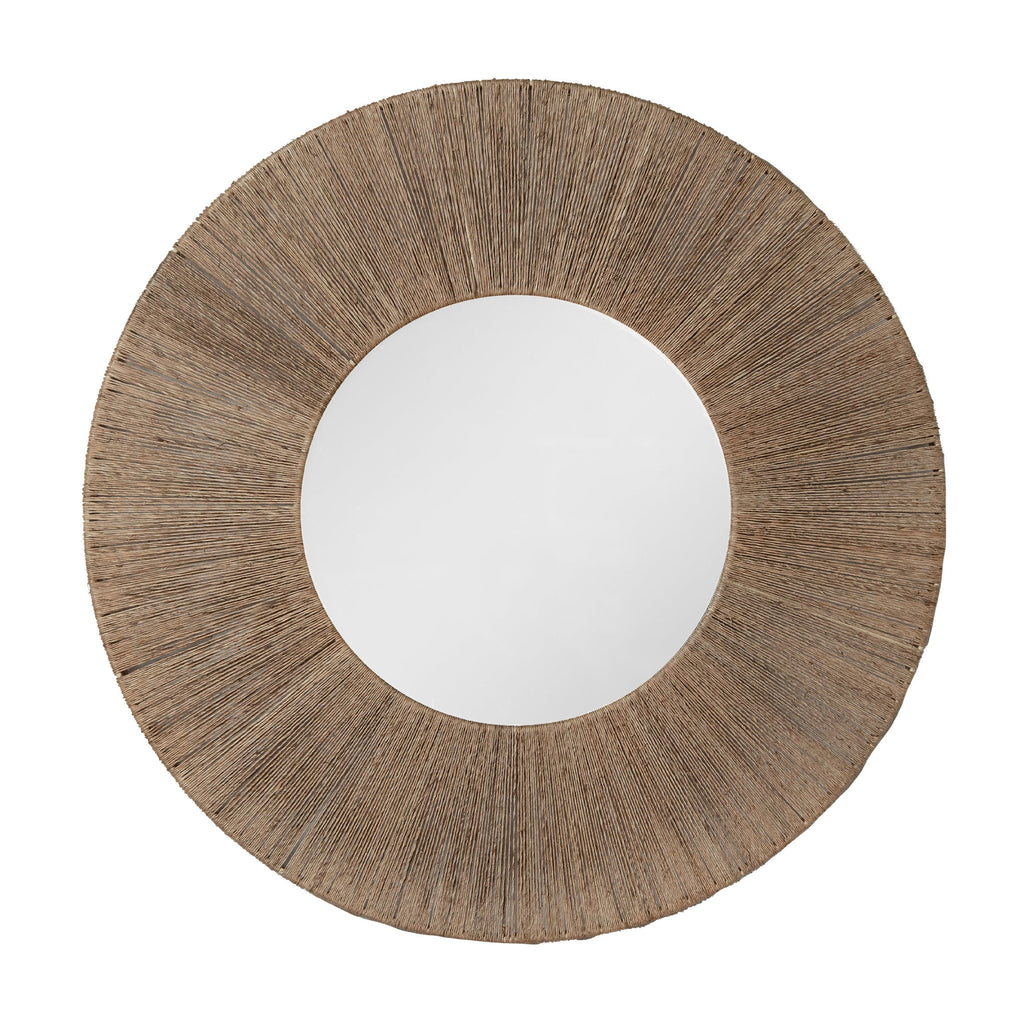 Highball Jute Round Mirror
