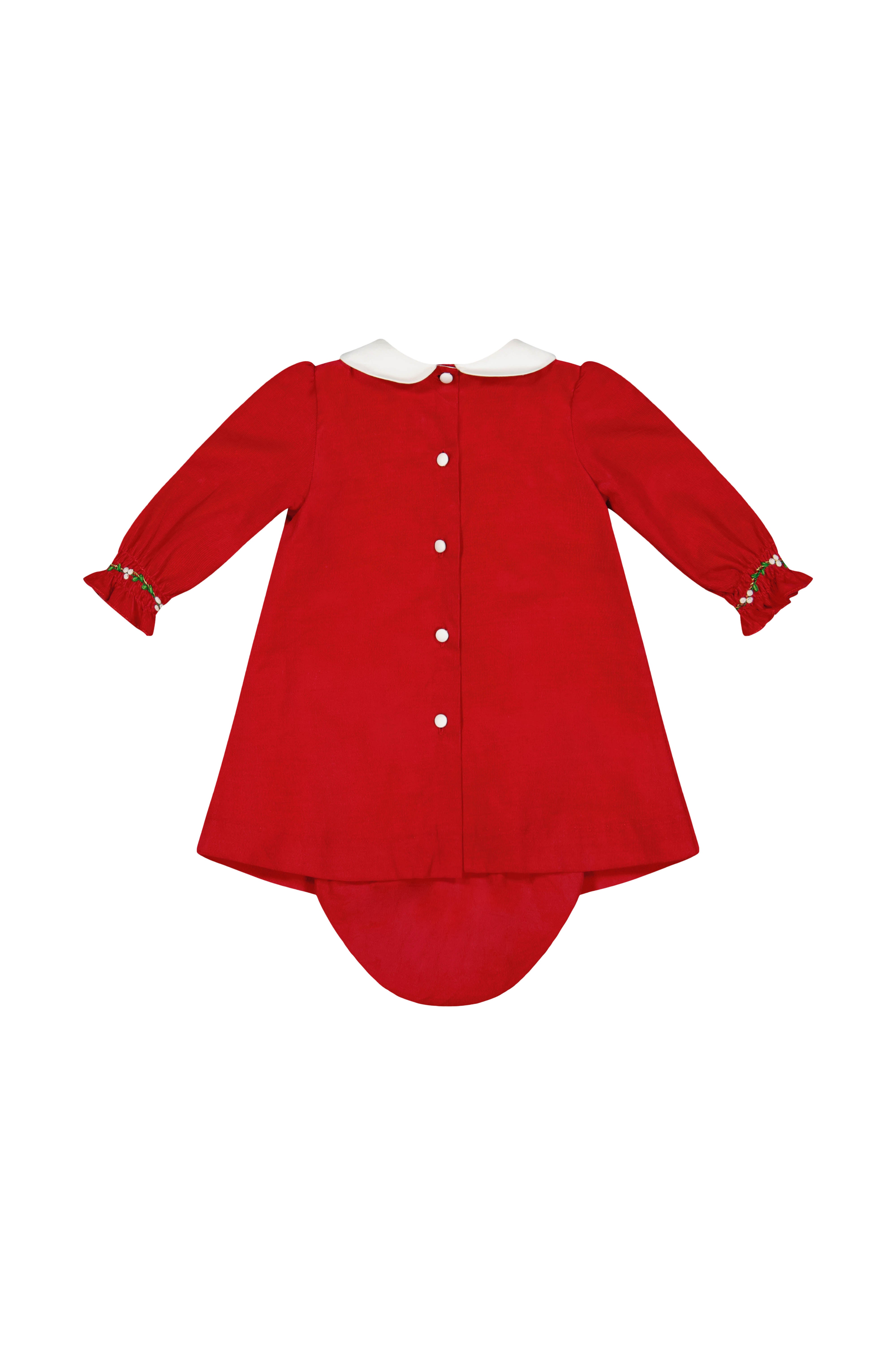 Olympe Red Smocked Baby Set