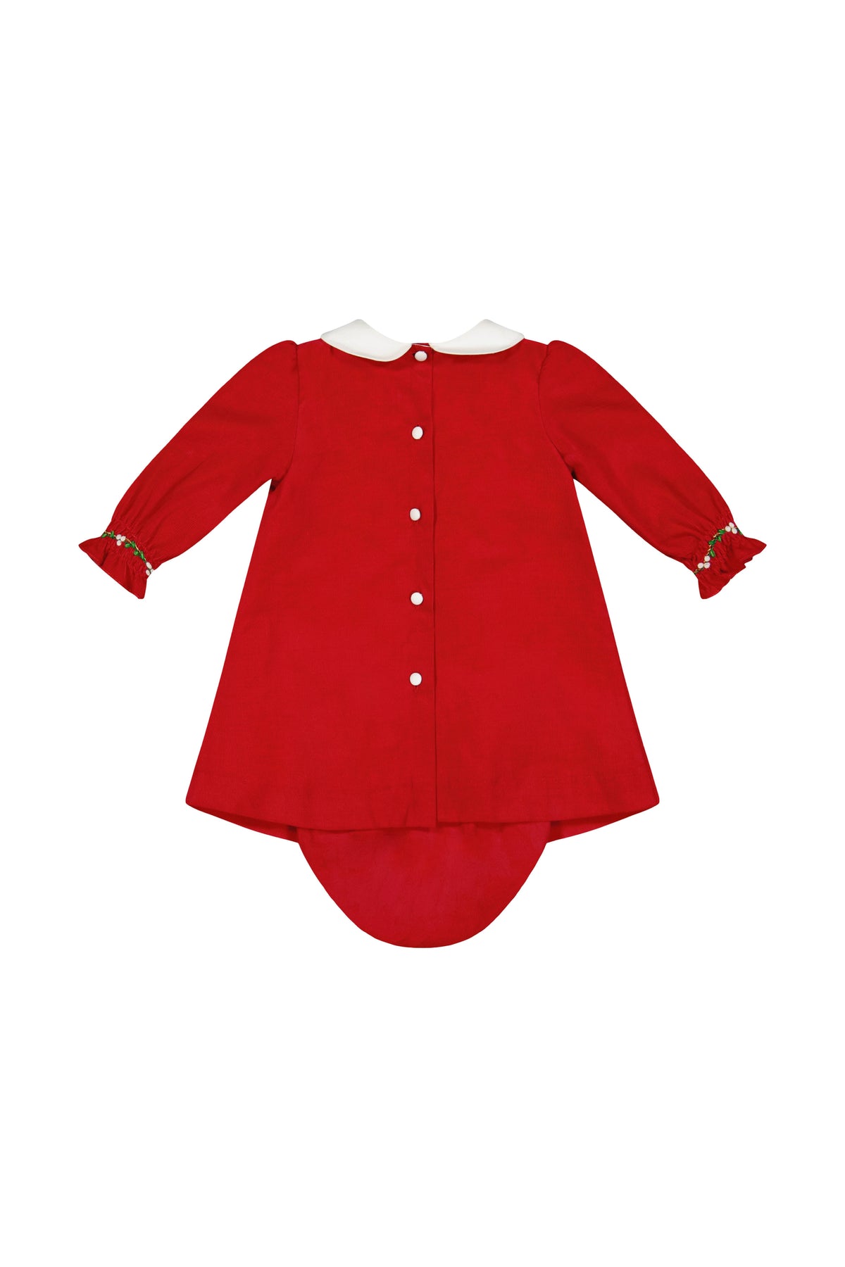 Olympe Red Smocked Baby Set