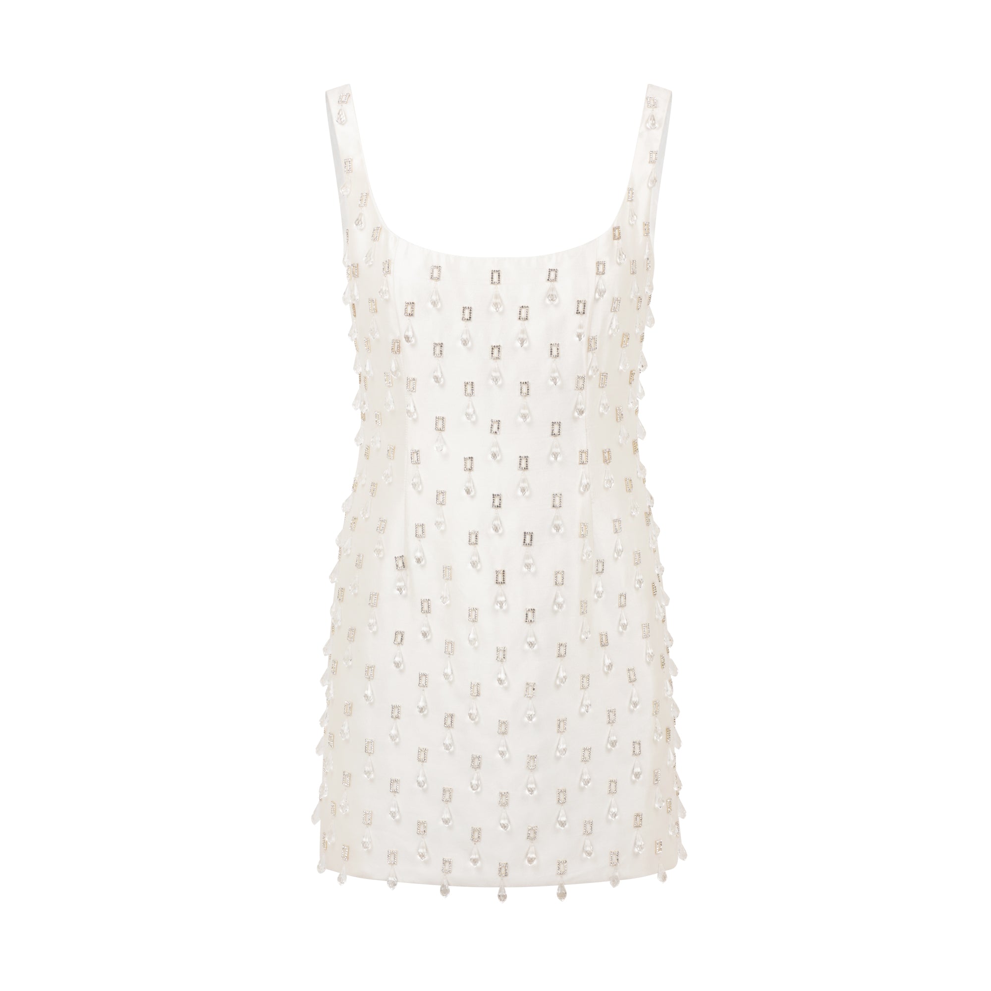 Mikado Mini Dress with Crystal Drops | STYLE 022