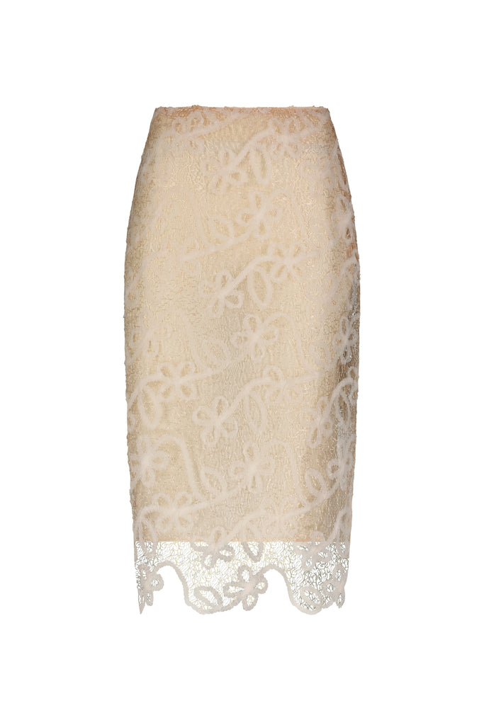Lace Tubino in Nude