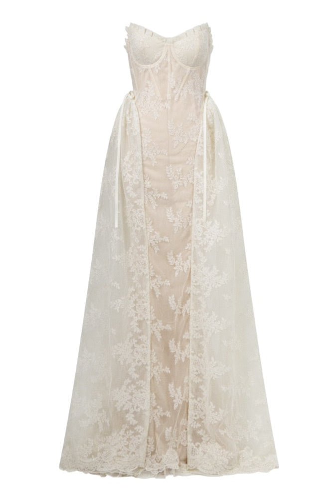 Paula French Lace Corset Gown