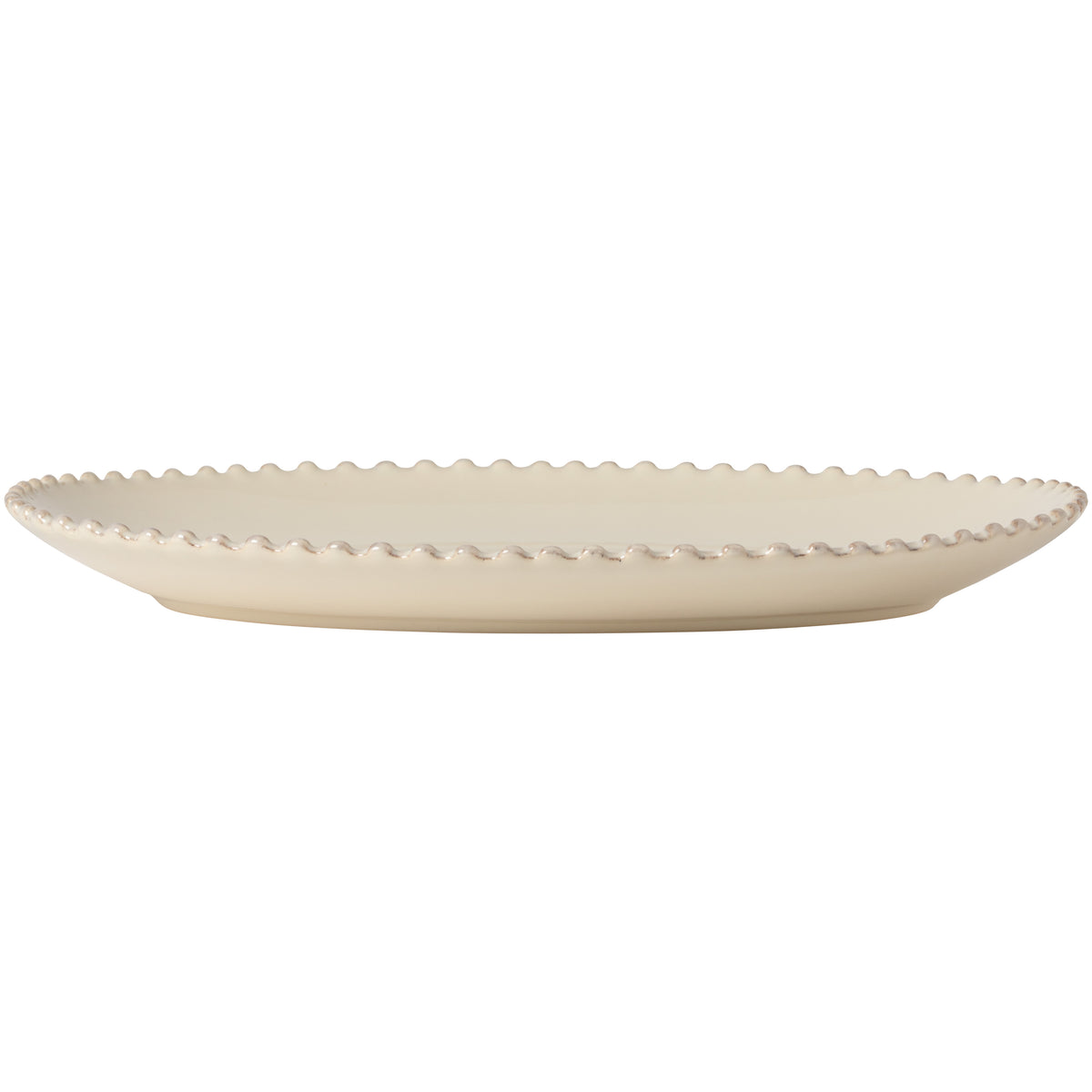 Pearl Collection Oval Platter 14" in Cream