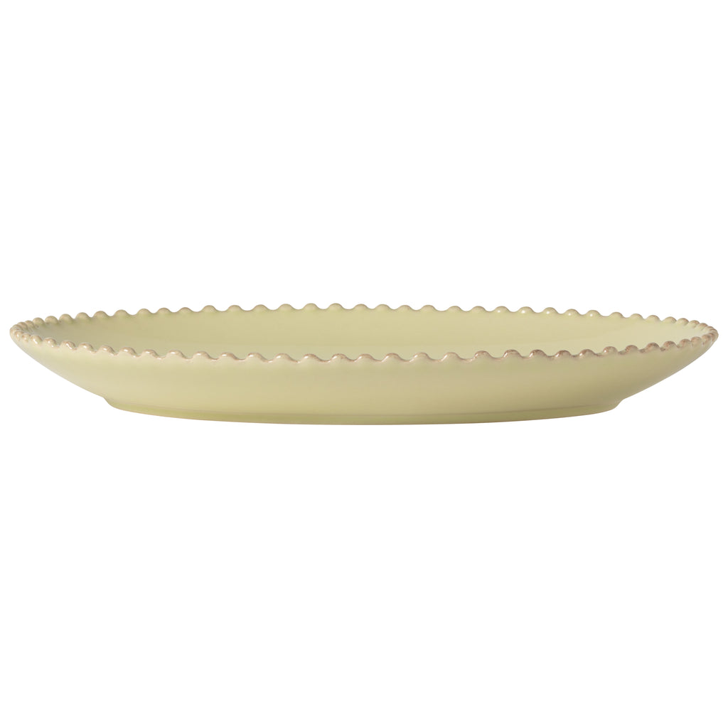 Pearl Collection Oval Platter 14" in Lilly Green