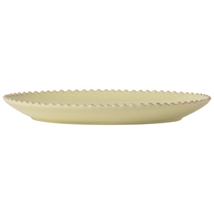Pearl Collection Oval Platter 14" in Lilly Green