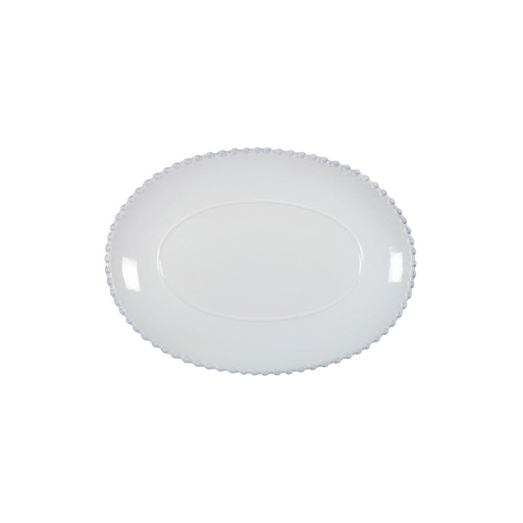 Pearl Collection Oval Platter 13" in White