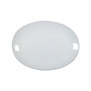 Pearl Collection Oval Platter 16" in White