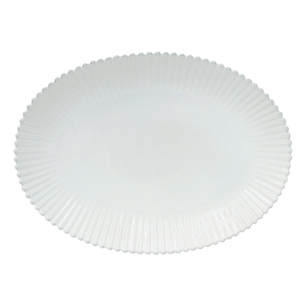 Pearl Collection Oval Platter 20" in White