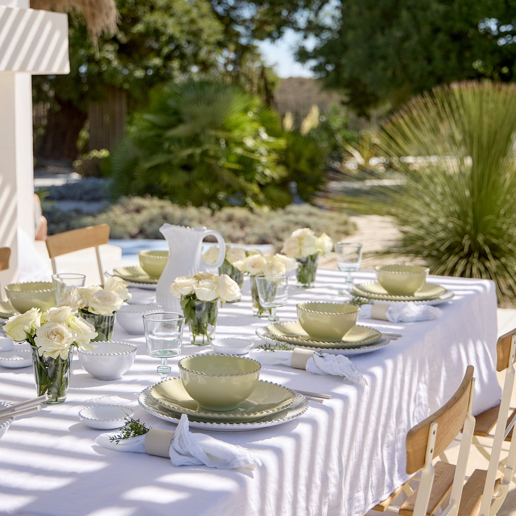 Pearl Collection Mugs in Lilly Green, Set of 6