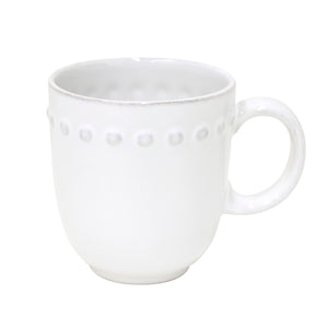 Pearl Collection Mugs in White, Set of 6