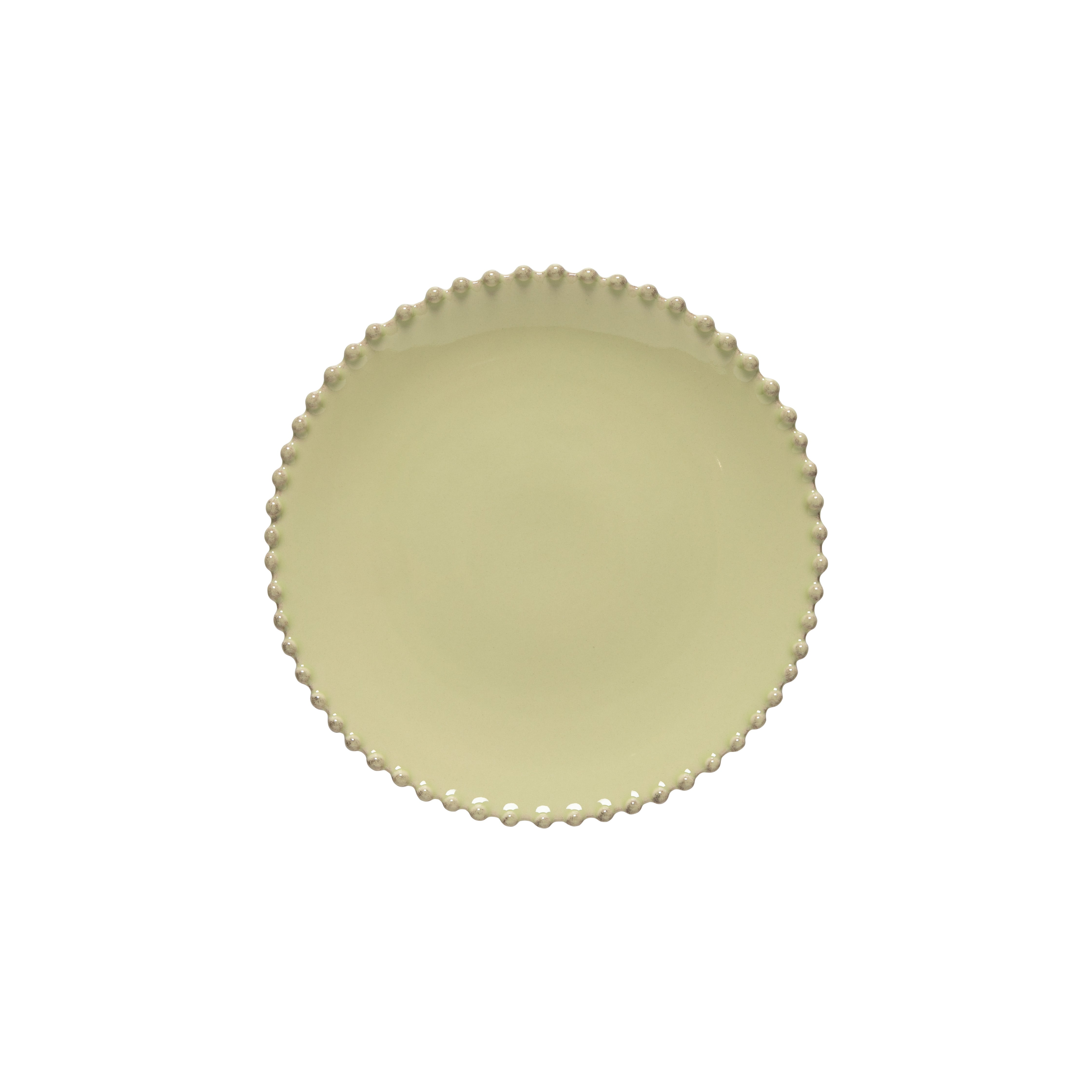 Pearl Collection Salad Plates in Lilly Green, Set of 6