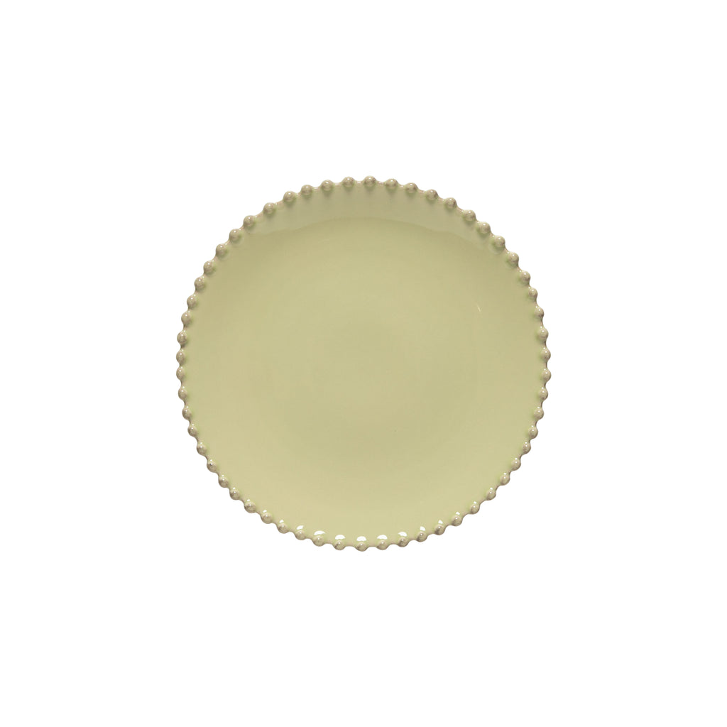 Pearl Collection Salad Plates in Lilly Green, Set of 6