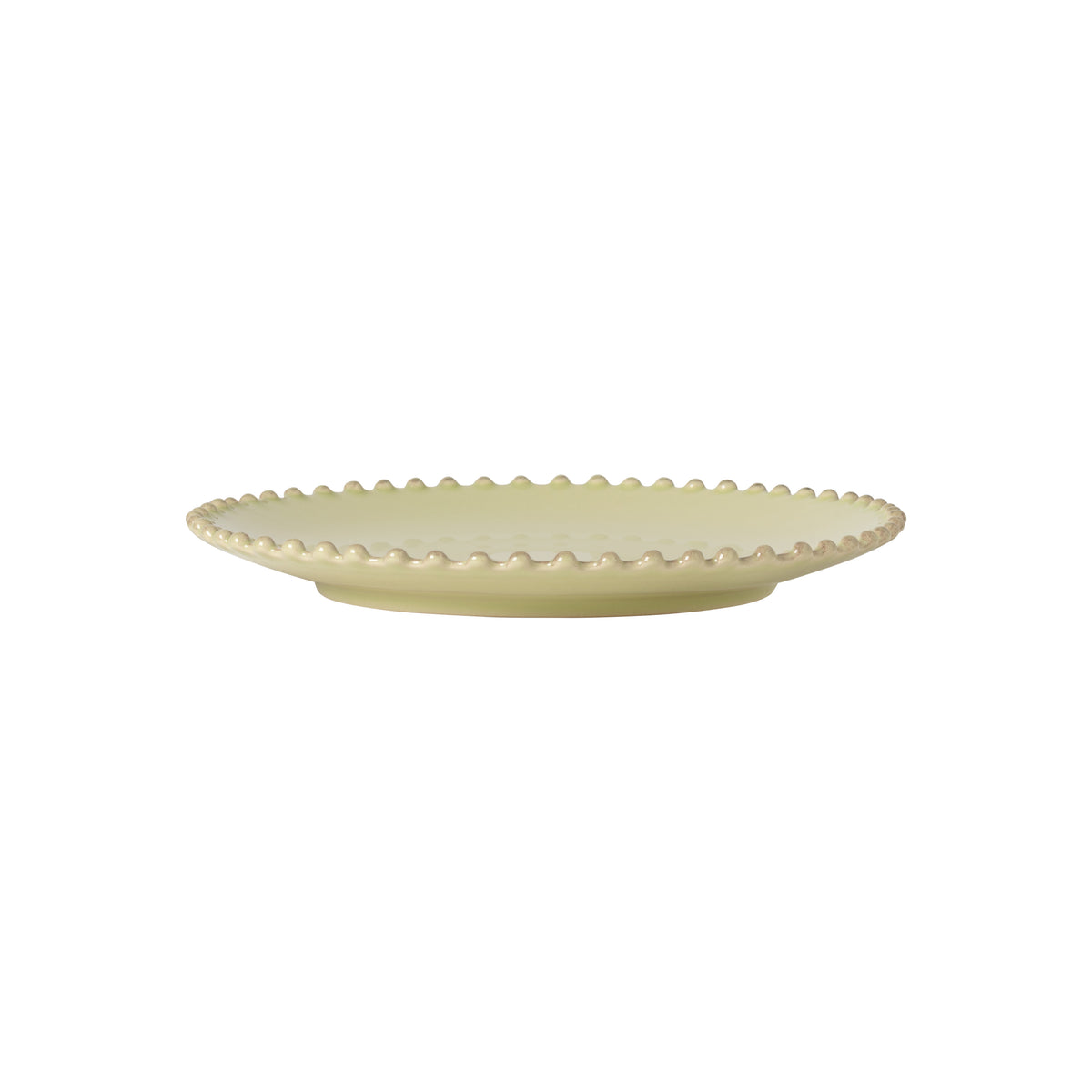 Pearl Collection Salad Plates in Lilly Green, Set of 6