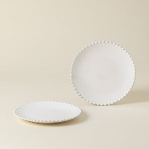Pearl Collection Salad Plates in White, Set of 6