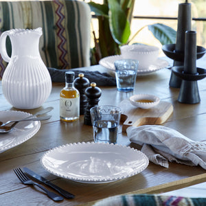 Pearl Collection Salad Plates in White, Set of 6