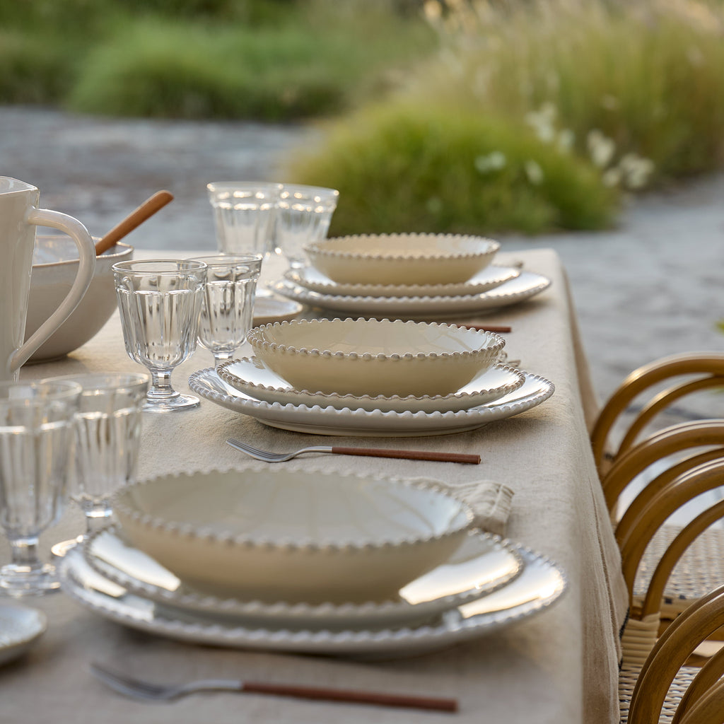 Pearl Collection Pasta Bowls in Cream, Set of 6