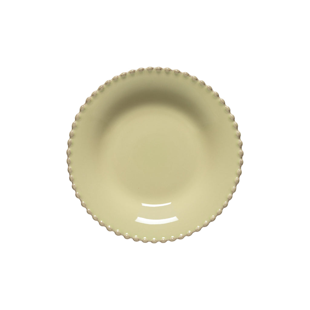 Pearl Collection Pasta Plates in Lilly Green, Set of 6