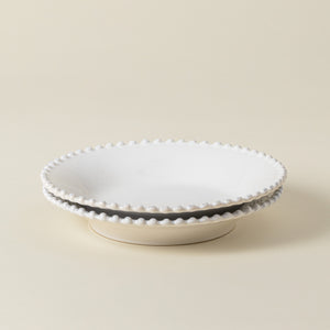 Pearl Collection Pasta Plates in White, Set of 6