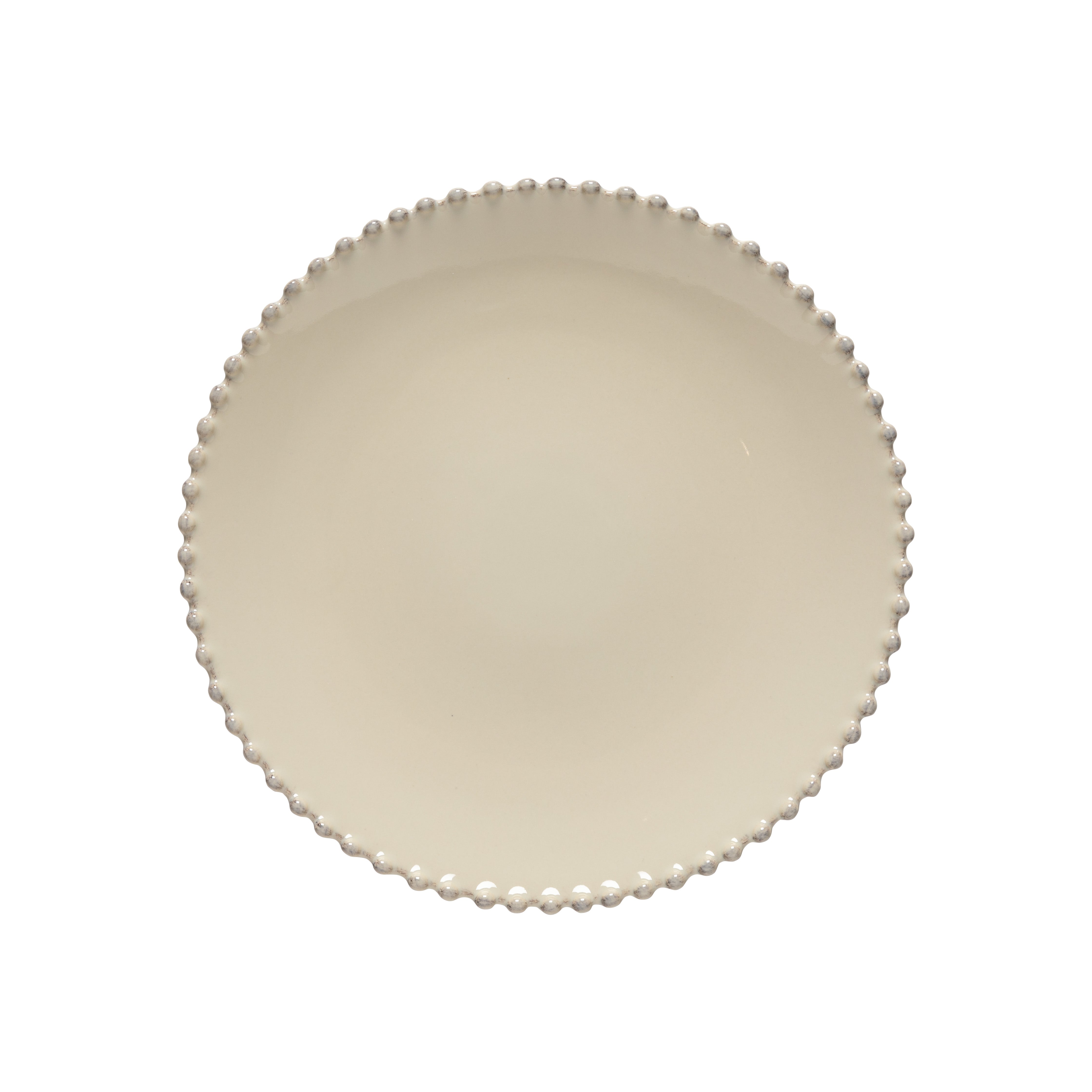 Pearl Collection Dinner Plates in Cream, Set of 6