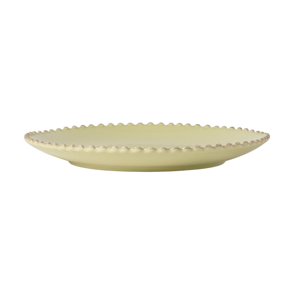 Pearl Collection Dinner Plates in Lilly Green, Set of 6