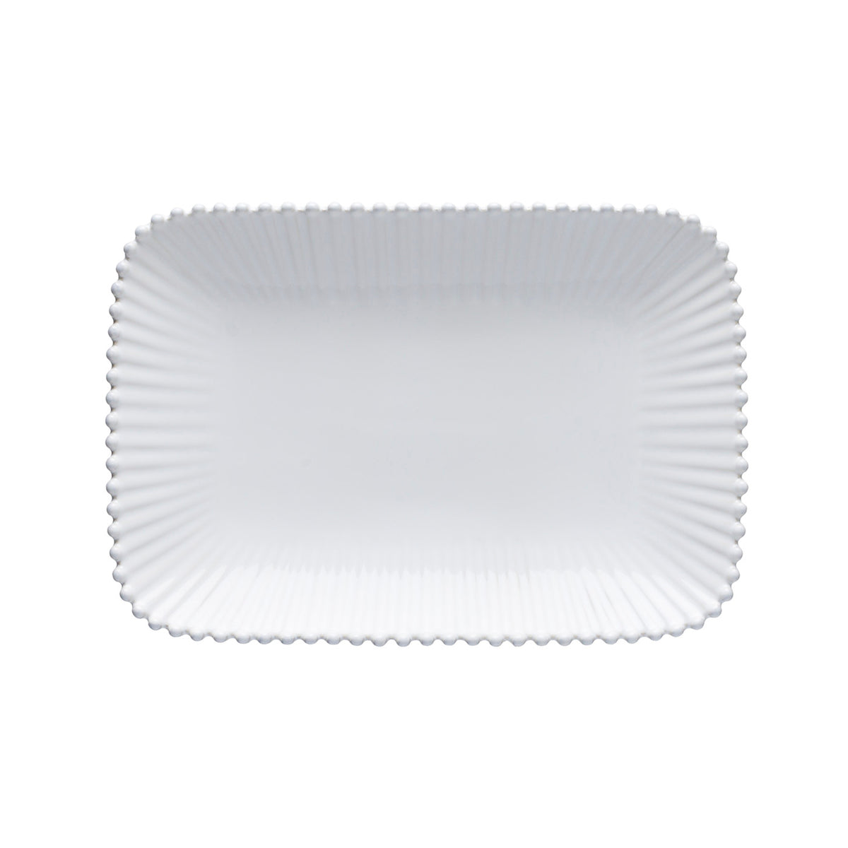 Pearl Collection Rectangle Platter 12" in White