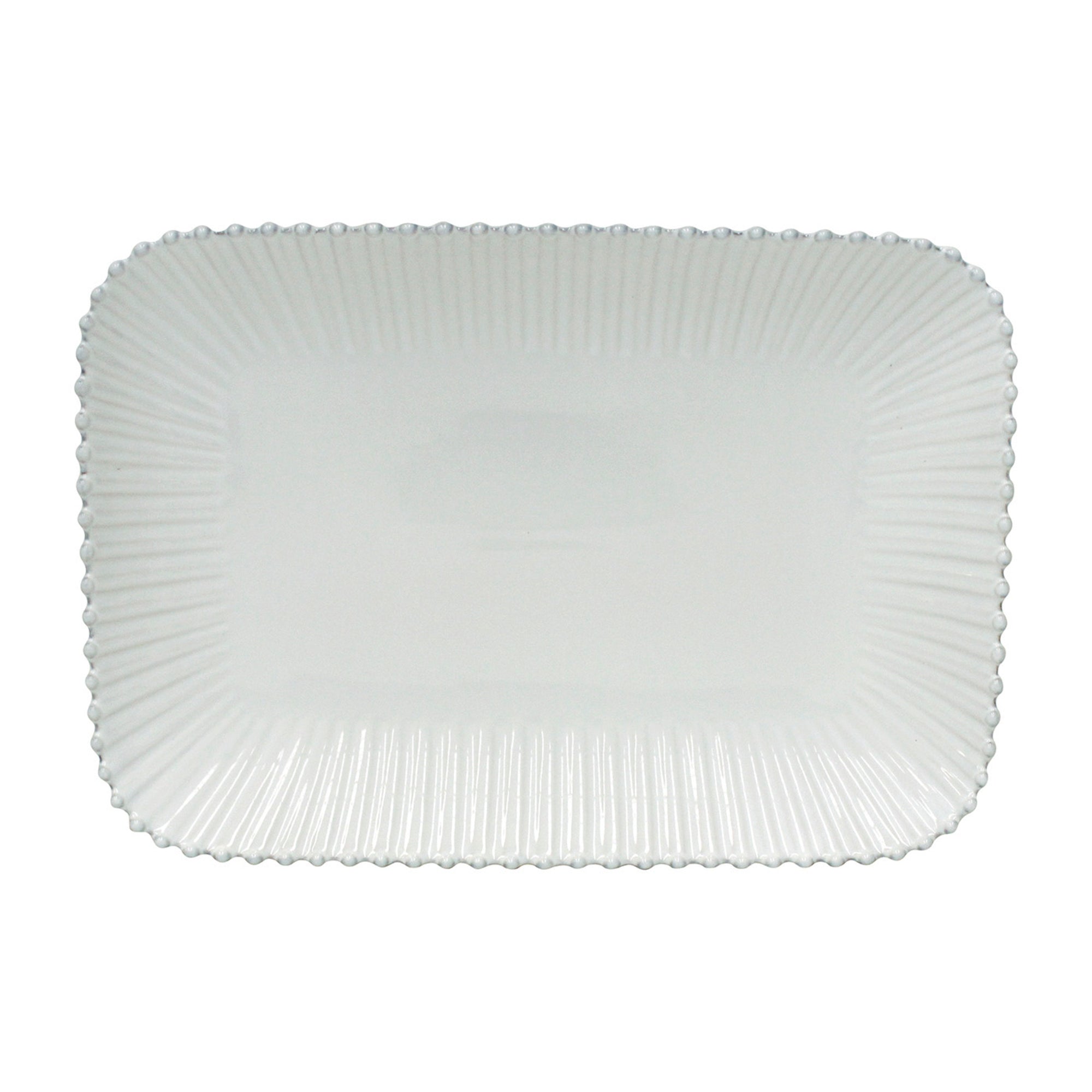 Pearl Collection Rectangle Platter 16" in White