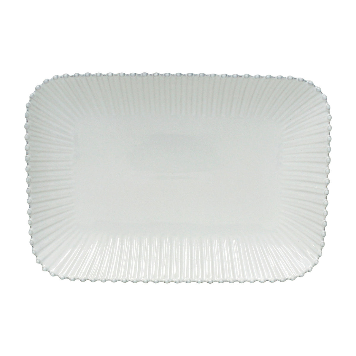 Pearl Collection Rectangle Platter 16" in White