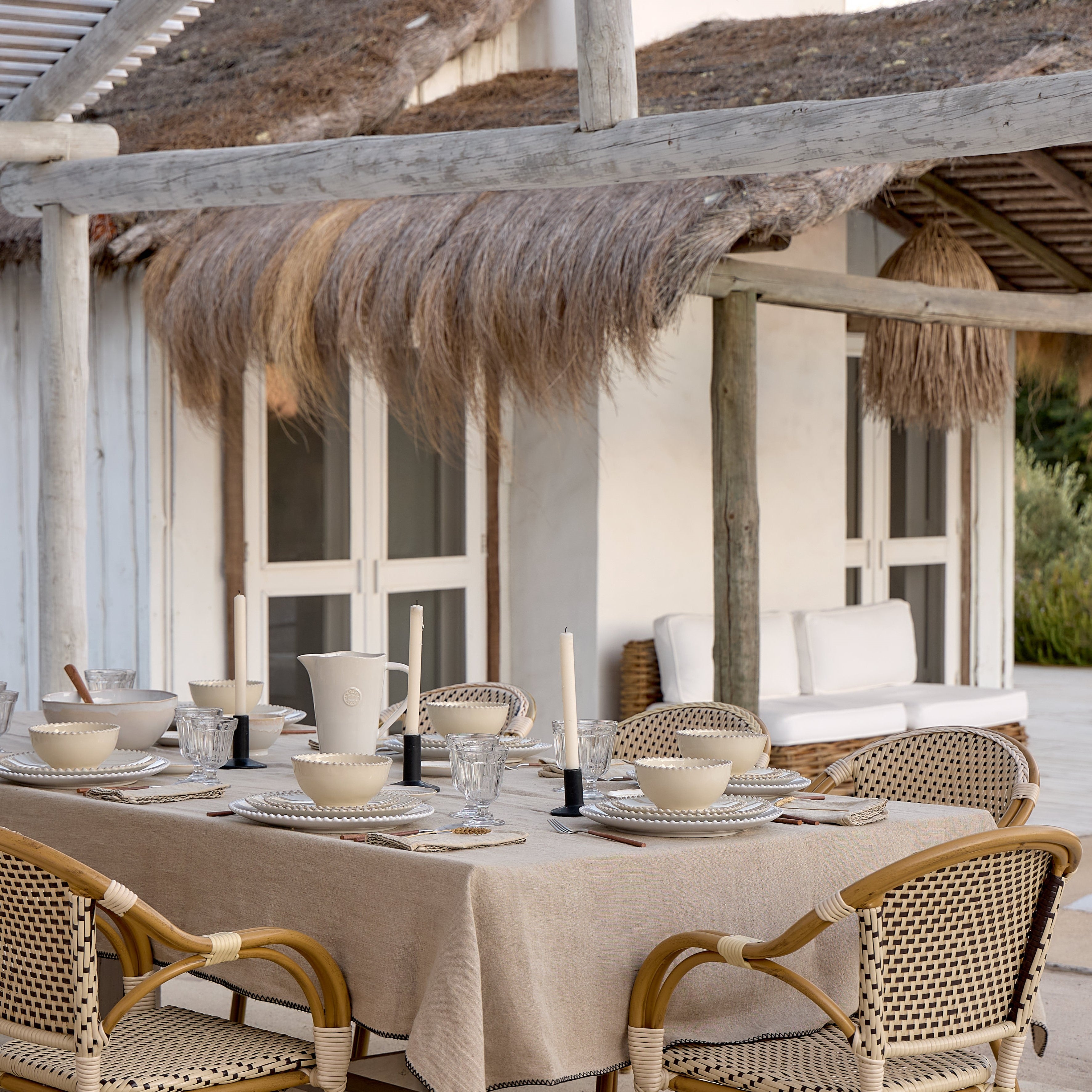 Pearl Collection Cereal Bowls in Cream, Set of 6