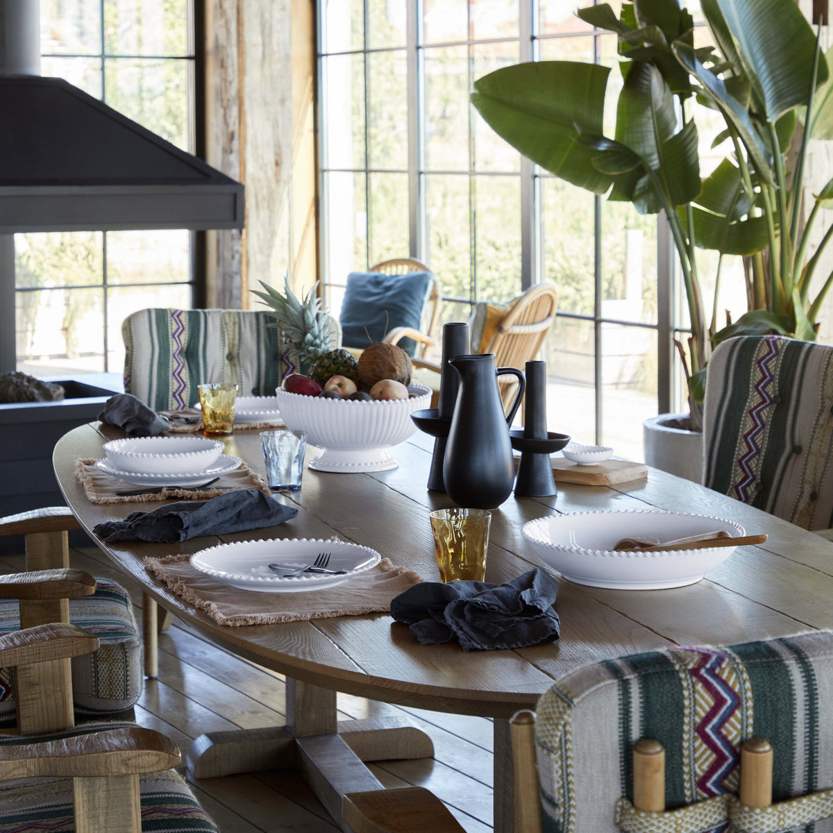 Pearl Collection Pasta/Serving Bowl 13" in White