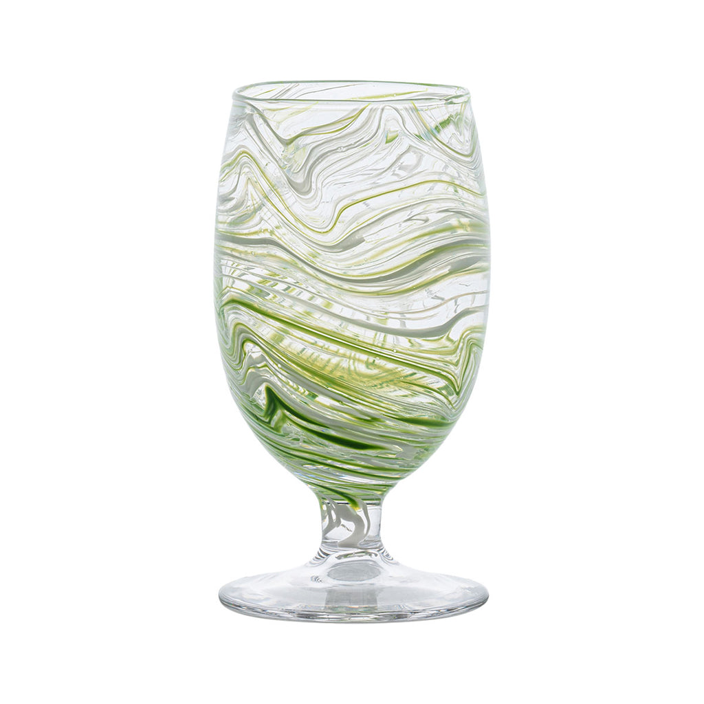 Puro Marbled Goblet in Green