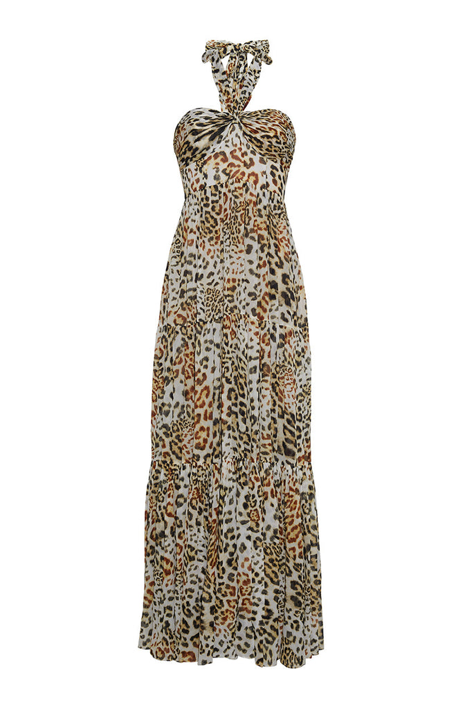 Piana Maxi Dress in Cheetah Natural