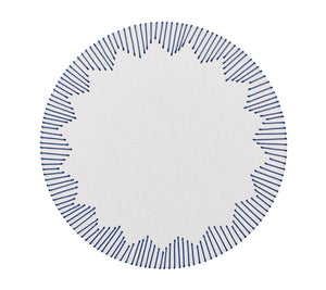 Dream Weaver Placemat in White & Blue, Set of 4